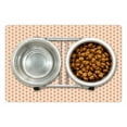 thumbnail image 1 of Romantic Pet Mat for Food and Water, Soft Colored Hearts in Love Valentines Day Repetitive Pattern, Non-Slip Rubber Mat for Dogs and Cats, 18" X 12", by Ambesonne, 1 of 2