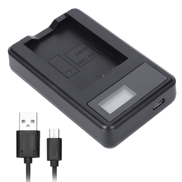 Camera Battery Charger Single Battery Charger SEIVI Camera Battery Single Charger With LCD Display USB Intelligent Desktop Charger For E17
