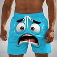 thumbnail image 3 of CHENge Men Swim Shorts Long Casual Retro Tropical Print Quick Dry Surf Board Shorts with Pockets Stretch Fabric Beach Wear, 3 of 5