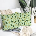 thumbnail image 5 of Avocado Throw Pillow Covers Home Decor 18x18 Inch, Avocado Decorative Pillowcase Cushion Cover for Bed Sofa Couch, 2 Sets, 5 of 6