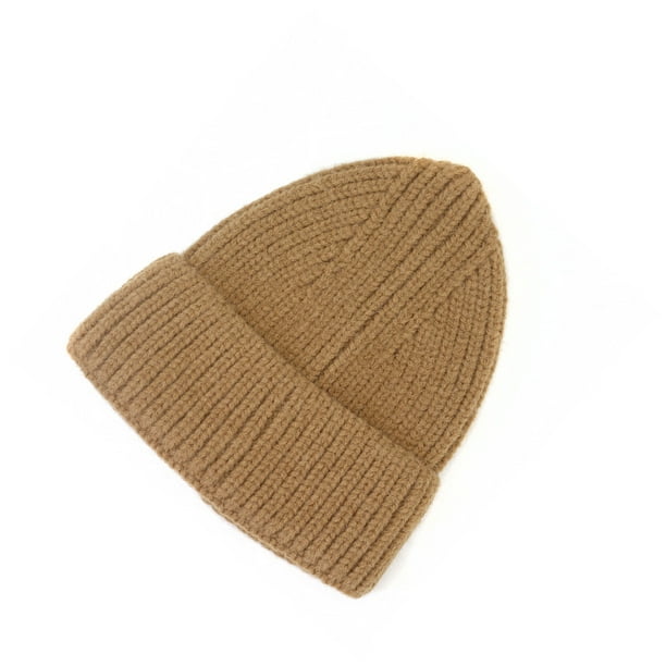 Qarigey Gorros de punto de invierno, gorro de fibra acrílica para mantener el calor, gorro cómodo, gorro de vestir, accesorio deportivo informal Sombreros Caqui Qarigey AP013439-06