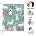thumbnail image 4 of Schnauzer Dogs Blanket,Comfortable Soft Lamb Wool Throw Blanket,All Season,Warm Lightweight Blankets for Sofa Bed Couch Living Room Chair,30"x40", 4 of 4