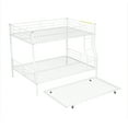 thumbnail image 4 of Miekor Furniture Full XL Over Queen Metal Bunk Bed with Trundle, White 59AAK, 4 of 9