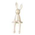 thumbnail image 3 of Abbracc Rabbit Statues Figurines d'Animaux Sculptures de Collection Nordiques Centre de Table Blanc, 3 of 9