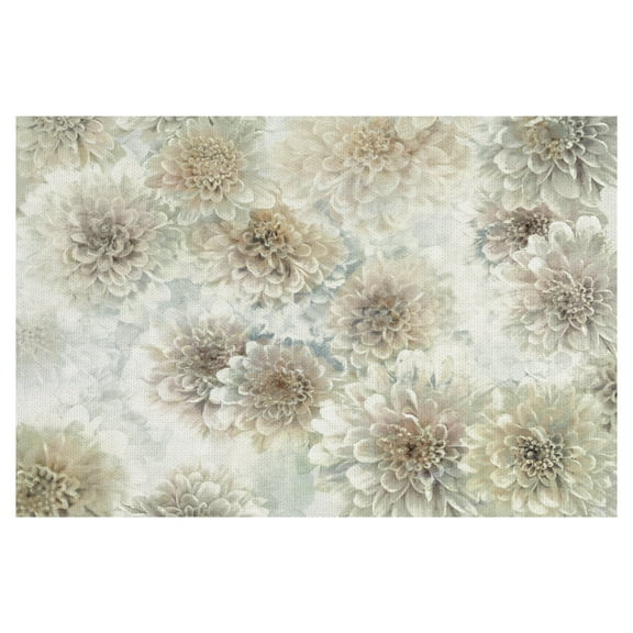 Masterpiece Art Gallery Dahlia Dream Silver By Studio Arts Canvas Art Print 24" x 36"