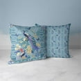 thumbnail image 6 of Peacock Paradise Indoor/Outdoor Pillow in Blue 26x26, 6 of 6