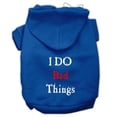 thumbnail image 1 of I Do Bad Things Screen Print Pet Hoodies Blue Xxxl(20), 1 of 1