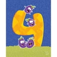 thumbnail image 3 of Blue Fish 15x18 Black Modern Framed Museum Art Print Titled - Brinjy 4, 3 of 5