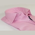 thumbnail image 5 of Mens 100% Cotton Oxford Shirt Manschett by Quesste Turkey Slim Fit 4029-02 Pink, 5 of 6