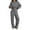 #+002Dark Gray, variant on 2 Piece Sweatsuit for Women Plus Size Long Sleeve Lounge Drawstring Sweatshirt Wide Leg Sweatpants Solid Color Loose Outfits Trendy Winter Matching Sets with Pockets 2025 Gray XL