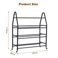 thumbnail image 2 of 3D Printer Filament Storage Rack with Power Strip, 4-Tier Stand with Filament Storage, Spools Holder Racks Cart with Wheels, Filaments Organzied for 3D Printing Station, Workshop (Shelf Only), 2 of 9