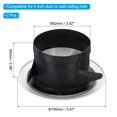 thumbnail image 2 of Unique Bargains 4 Inch Round Air Vent 2pcs Adjustable Ceiling Diffuser Grill Cover ABS Louver Soffit Vent White, 2 of 5