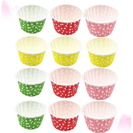 100pcs Chocolate Yogurt White Mugs Concentrate Containers Paper Baking Cups Ice Cream Bowls Dessert Yogurt Container Mousse Cake Cup Holder Muffin Cake Paper Paper Lining