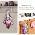 thumbnail image 3 of SKYSONIC 2 Pack Spring Flowers Fluffy Bunny Hand Towels, Easter Holiday Kitchen Towel Ultra Soft and Absorbent,Decorative Fingertip Face Towel for Bathroom Hotel, 28.3"x14.4", 3 of 6