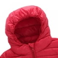 thumbnail image 4 of Kids Boy Girl Outerwear Winter Warm Hooded Puffer Jacket Lightweight Water-Resistant Puffer Hood Coat, 4 of 7