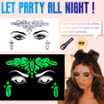 thumbnail image 3 of FloreceBien Joyas con gemas para la cara con diamantes de imitación, gemas para la cara con cristales Rave, para Festival Rave, 3 of 5