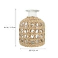 thumbnail image 4 of 1 unid-tejido de cristal de cristal botella de aroma natural jarrón marrón adorno marrón claro, 4 of 5