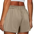 thumbnail image 3 of Afdoent Shorts For Women Elastic Waist Shorts Casual Solid Color Shorts Ladies Comfy Lightweight Shorts With Pockets Beach Vacation Outfits, 3 of 6