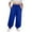 Dark blue, variant on Womens Wide Leg Sweatpants High Waisted Baggy Pants Fashion Teen Girl Drawstring Athletic Jogger Black