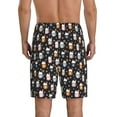 thumbnail image 2 of Balery Snowflake Cream Hot Cocoa Men's Cotton Knit Pajama Shorts Waistband & Pockets,Short Pajama Pants-4X-Large, 2 of 8