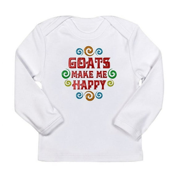 CafePress - Goat Happiness Long Sleeve Infant T Shirt - Long Sleeve Infant T-Shirt