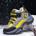thumbnail image 5 of Huowey Toddler Children Shoes Boys Leather Snow Boots Winter And Thickened New Non- And Warm Big Kid Little Kid Hiking Shoes Boho Footwear, 13.5-14 Years, 5 of 8