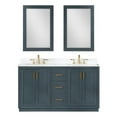 thumbnail image 2 of Gazsi 60" Double Bathroom Vanity Set in Charcoal Blue with Mirror, 2 of 9