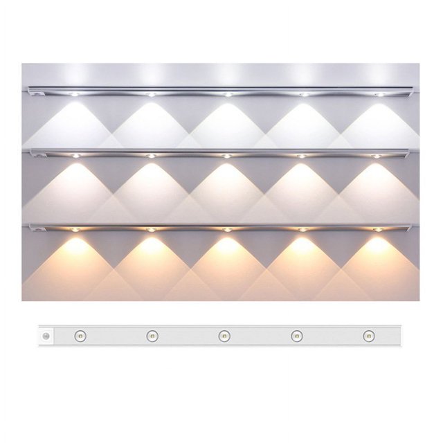 Under Cabinet Lights Led Light Strip With 3 Induction Modes 3 Lighting Modes Strong Magnetic Attraction Design Cabinet Lighting For Kitchen Wardrobe Cupboard S