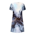 thumbnail image 5 of Robes Maxi pour Femmes 2023 Décontractées Robe d'Été Bohème à Imprimé à Manches Courtes Robe de Plage Longueur Genou Robe à Manches Courtes en Liquidation, 5 of 5