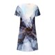 thumbnail image 5 of Puntoco Vestido Hasta La Rodilla Estampado A La Moda Para Mujer Vestido De Manga Corta Con Cuello Redondo Azul Marino S,Regalos Para Mujer Joven, 5 of 5
