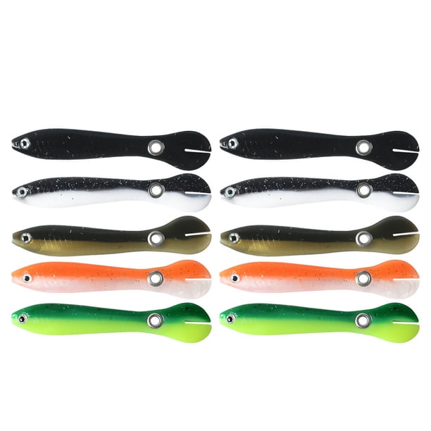 Señuelo de pesca biónico Wosthever 10 cm 5 colores de silicona