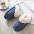 thumbnail image 4 of Womens Slipper Memory Foam Fluffy Soft Warm Slip On House Slippers, 4 of 5