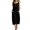 *Black, variant on VBVC Women's Color Block Collar Sleeveless Midi Dress,Button Detail Shift Dress For Women,Ladies' Casual Peter Pan Collar Tunic Dress with Pockets,White,S-2XL