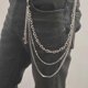 thumbnail image 2 of Cadena colgante para pantalón de mujer, multicapa, de metal, para llavero estilo punk, 2 of 5