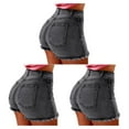 thumbnail image 4 of Guardurnaity Pantalones vaqueros de verano, pantalones cortos de mezclilla, pantalones sueltos, traje de niña rasgado deshilachado, poliéster Type1 NO1, 4 of 6