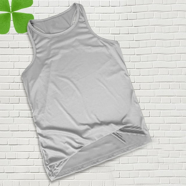 pstuiky Camisetas sin mangas para hombre, Camiseta deportiva informal sin mangas con cuello redondo para hombre Tops elegantes para mujer xxl