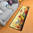 thumbnail image 2 of Coolnut Flowers Butterfly Non-Slip Runner Rug Area Rug Washable Rectangle Rug for Bedroom Living Room Bathroom Hallways 72x24 Inches#79 Home Decor, 2 of 7