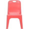 thumbnail image 3 of Bowery Hill 11" Plastic Stackable Handle School Chair in Red (Set of 4), 3 of 10