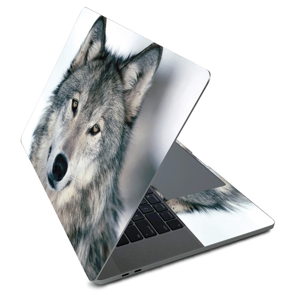 Wolf Howling Macbook pro skin apple decal sticker 