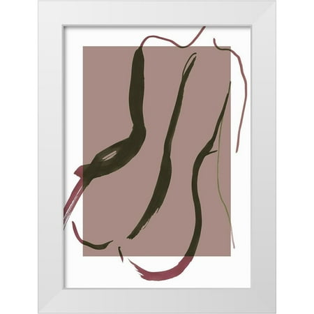 Design Fabrikken 14x18 White Modern Wood Framed Museum Art Print Titled - Sketch No. 1