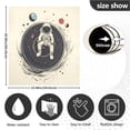 thumbnail image 5 of Yayeee Magnetic Dishwasher Cover for The Front Decoration Home Kitchen Machine Sticker Protector, Beige Astronaut Space, 5 of 6