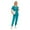 Lake Blue, variant on VIAOLI Womens Scrub Set - V-Neck Top and Elastic Waist Jogger Pants for Nursing Workwear, Multiple Colors, Sizes S-XXL