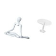 thumbnail image 4 of Figura de escritorio,Escultura abstracta de pensador para decoración de oficina y hogar.,Escritorio redondo de casa de muñecas,Muebles de mesa redonda en miniatura para casa de muñecas 1, 4 of 7