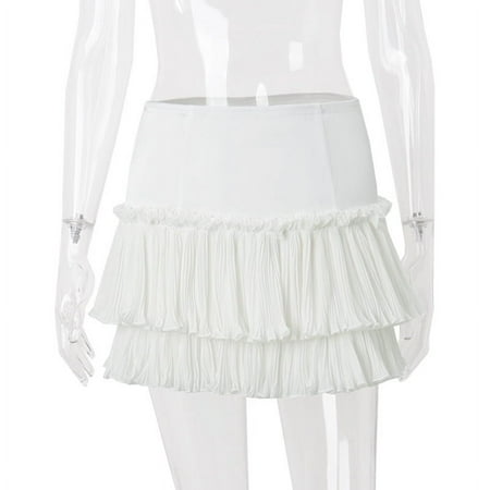 HHH Wind 2024 Summer New Design Sense Pearl Chain Corset Tube Top Women s Tassel Half-Length Skirt Outfit