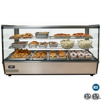 Heated Countertop Display Case – 47" Commercial Food Warmer Showcase, NSF Certified
