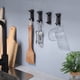 thumbnail image 4 of Yuarrent Gancho para colgar en la puerta montado en la pared, colgador de ropa de toalla de acero inoxidable, estante de almacenamiento para llaves, Accesorios de baño Negro Yuarrent HA071005-01, 4 of 6