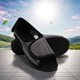 thumbnail image 5 of Zapatos diabéticos calzado edema deslizamiento ajustable para pies hinchados (gris 38-39), 5 of 9