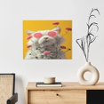 thumbnail image 6 of Lsque Floral Sunglasses Cat Art Print Wall Art – Decorative Picture for Living Room, Bedroom, and Office (Horizontal), 6 of 6