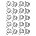 thumbnail image 1 of Unique Bargains 20 Pcs Collier de Ressort 15mm pour Tuyau de Carburant Basse Pression Blanc, 1 of 3