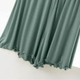 thumbnail image 6 of SwiftWear Women's Loose Fit Sleep Shorts Modal Blend Lounge Pants High Waist Comfy Sleepwear Ruffle Hem Casual Pajama Bottoms, Green, 6 of 7